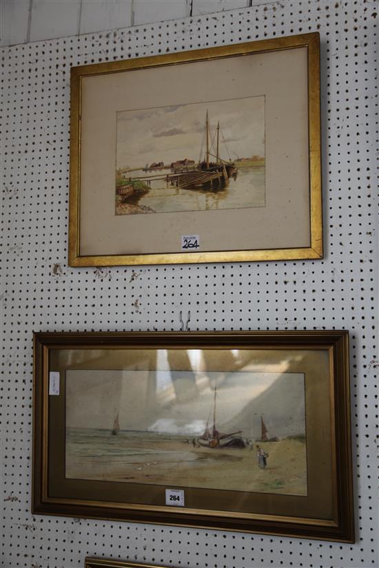 2 framed watercolours